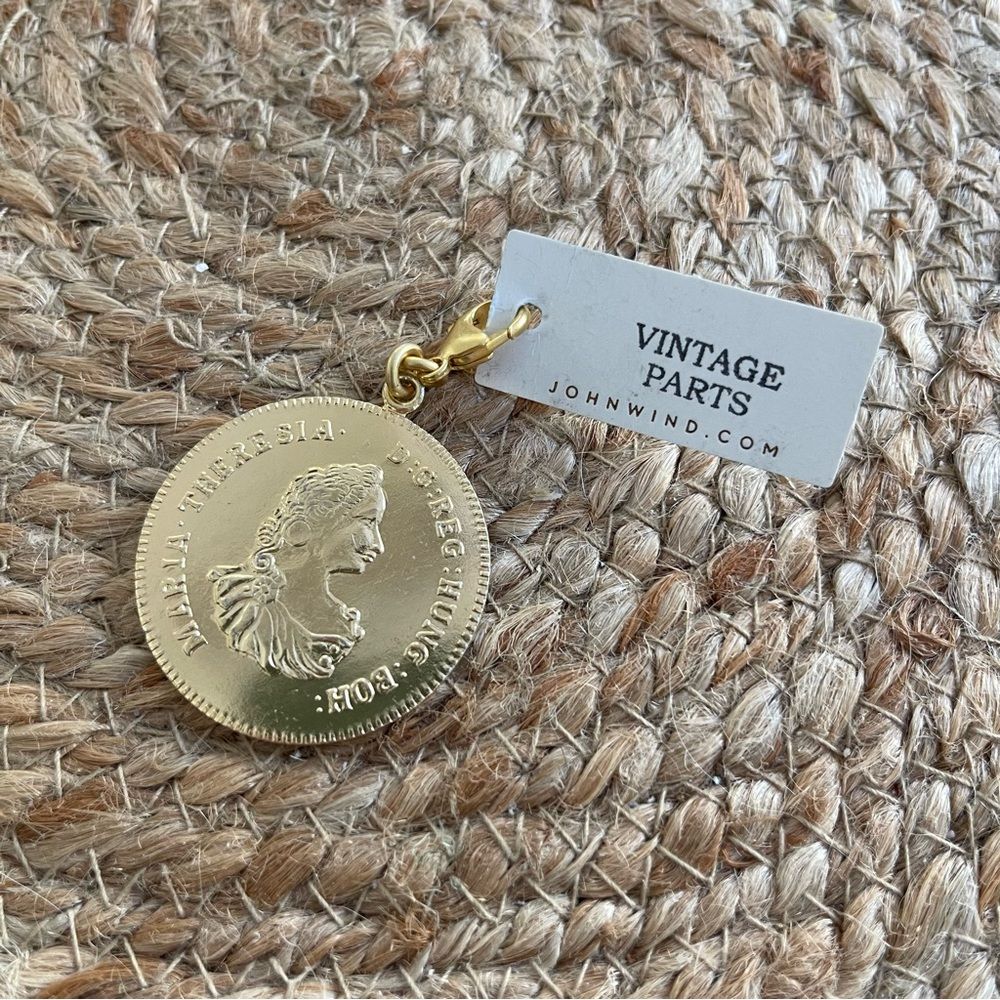 John Wind Gold Medallion Coin Charm — image 2 of 2